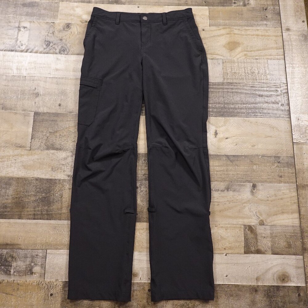 REI‎ Co-op Kornati Roll-Up Pants Women's Size 8 Black Regular Fit Hiking Outdoor